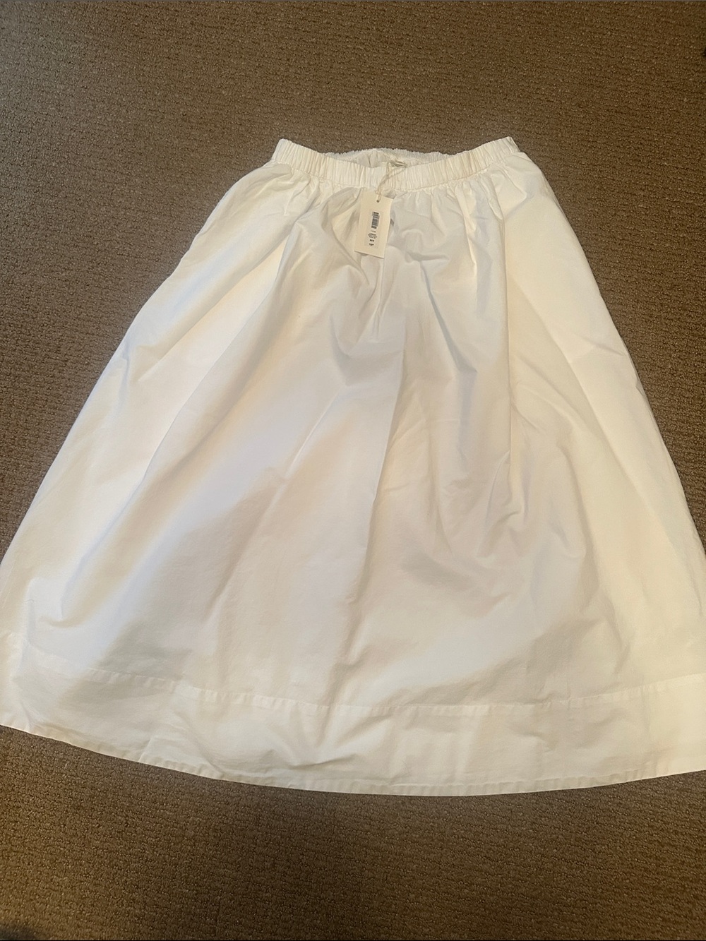 Aritzia White Poplin A-Line Skirt - Picture 4 of 6
